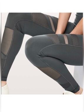LULULEMON Wunder Under Mix & Mesh Tight Leggings Size 6